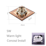 Modern and simple led diamond crystal aisle light corridor light hallway light embedded creative home downlight spotlight