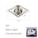 Modern and simple led diamond crystal aisle light corridor light hallway light embedded creative home downlight spotlight