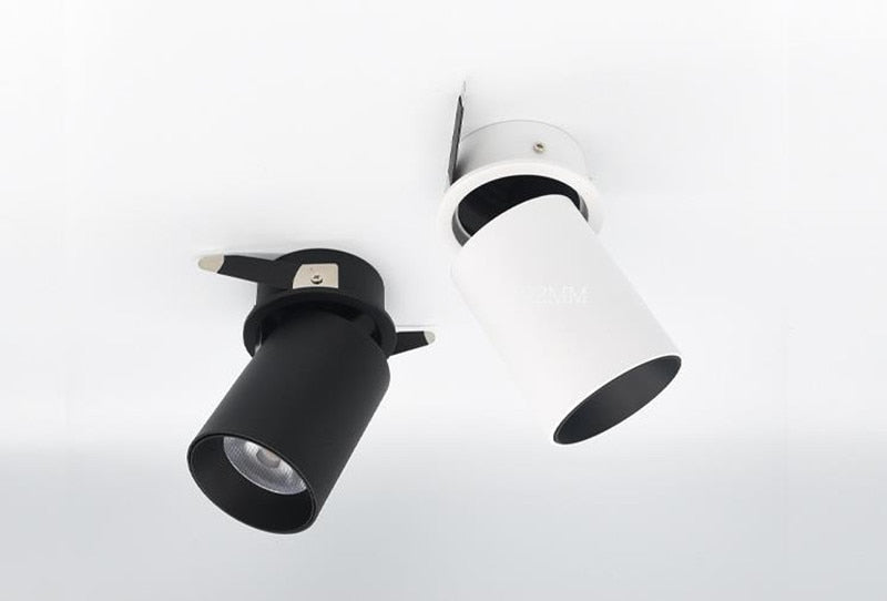 Rotation Foldable Dimmable Led Downlights 9w 12w 15w 90° Cob Recessed Led Ac 220V Ceiling Lamps Indoor Lighting Living Room