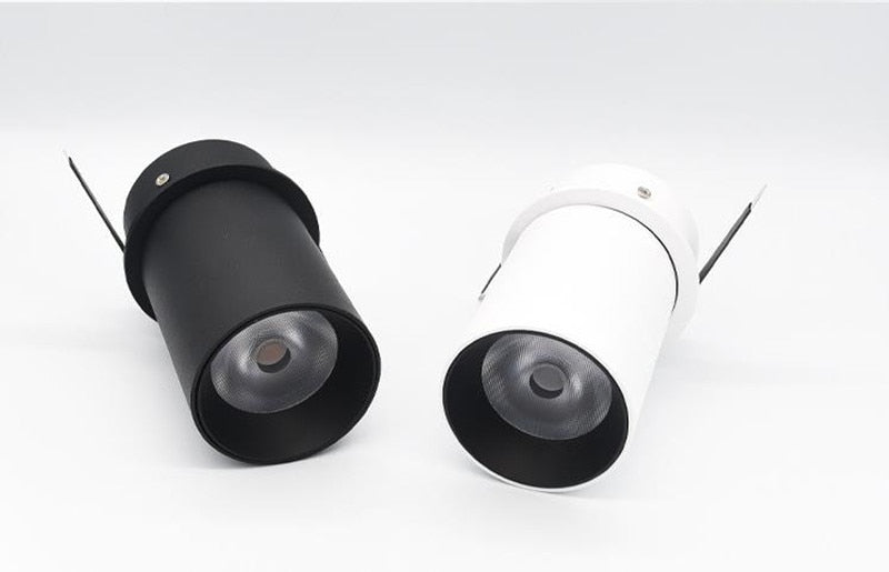 Rotation Foldable Dimmable Led Downlights 9w 12w 15w 90° Cob Recessed Led Ac 220V Ceiling Lamps Indoor Lighting Living Room