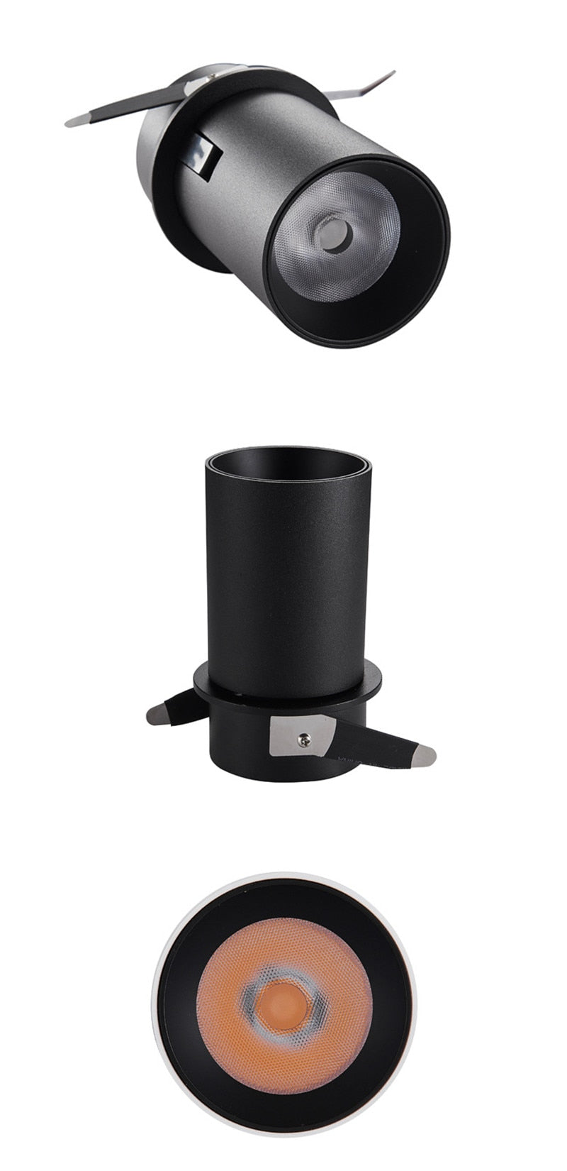 Rotation Foldable Dimmable Led Downlights 9w 12w 15w 90° Cob Recessed Led Ac 220V Ceiling Lamps Indoor Lighting Living Room