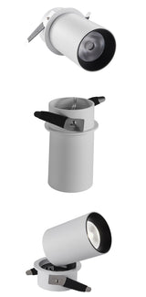 Rotation Foldable Dimmable Led Downlights 9w 12w 15w 90° Cob Recessed Led Ac 220V Ceiling Lamps Indoor Lighting Living Room