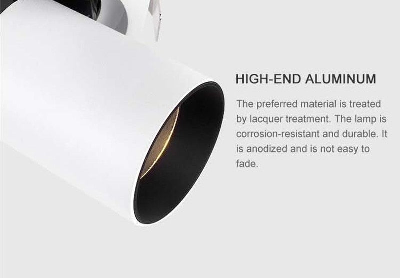 Rotation Foldable Dimmable Led Downlights 9w 12w 15w 90° Cob Recessed Led Ac 220V Ceiling Lamps Indoor Lighting Living Room