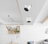 Rotation Foldable Dimmable Led Downlights 9w 12w 15w 90° Cob Recessed Led Ac 220V Ceiling Lamps Indoor Lighting Living Room