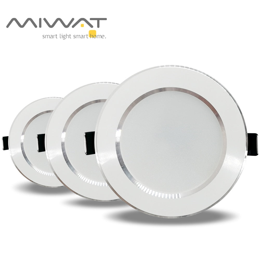 MIWAT LED Downlight Ceiling 3W 5W 7W 9W 12W 15W Warm white/cold white led light AC 220V 230V 240V