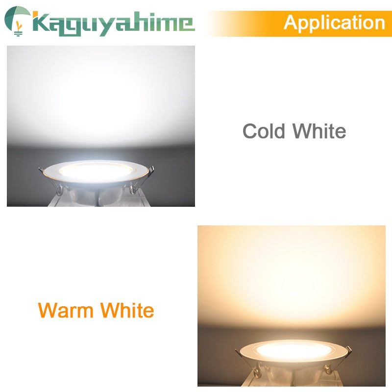 Kaguyahime LED Downlight 18W 15W 9W 5W 3W LED Ceiling Lamp 220V 240V Gold Spot Light Round Recessed Light Warm White Cold White