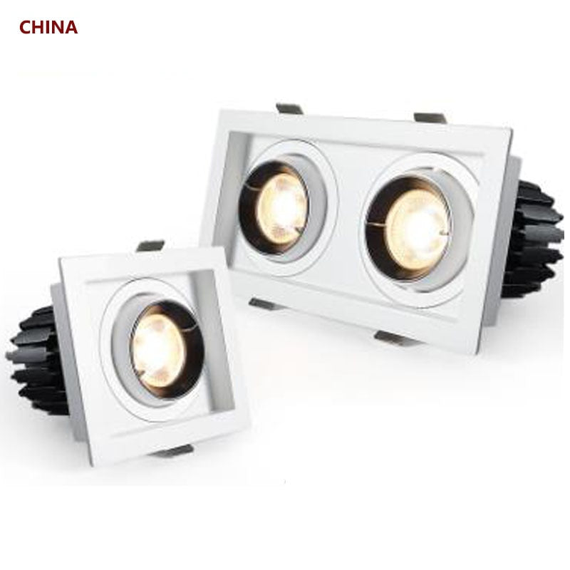 Indoor lighting 7W 10W 14W 20W LED COB SPOT LED downlight dimming AC85-265V warm/natural/cold white embedded LED ceiling spotlig