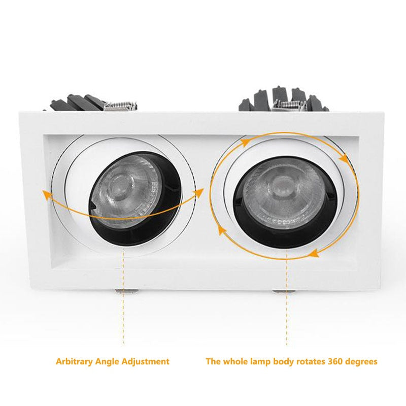 Indoor lighting 7W 10W 14W 20W LED COB SPOT LED downlight dimming AC85-265V warm/natural/cold white embedded LED ceiling spotlig