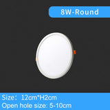 LED Panel Light Ultra Thin Recessed Led Downlights 6W 8W 15W 20W 220V 230V Round Square Shape Led Ceiling Panel Lamp