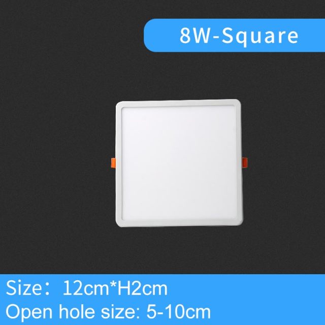 LED Panel Light Ultra Thin Recessed Led Downlights 6W 8W 15W 20W 220V 230V Round Square Shape Led Ceiling Panel Lamp