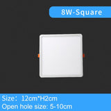 LED Panel Light Ultra Thin Recessed Led Downlights 6W 8W 15W 20W 220V 230V Round Square Shape Led Ceiling Panel Lamp