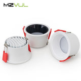 Anti-Glare LED Recessed Downlight 7W 12W Round Recessed Lamp 18W Led Ceiling Spot Light Indoor Background Spotlights AC220V 110V