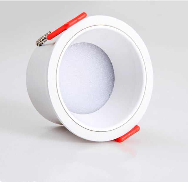 Anti-Glare LED Recessed Downlight 7W 12W Round Recessed Lamp 18W Led Ceiling Spot Light Indoor Background Spotlights AC220V 110V