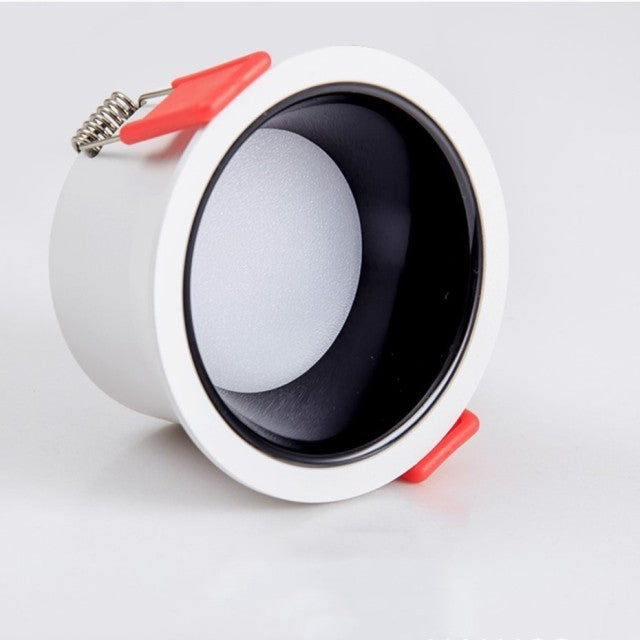 Anti-Glare LED Recessed Downlight 7W 12W Round Recessed Lamp 18W Led Ceiling Spot Light Indoor Background Spotlights AC220V 110V