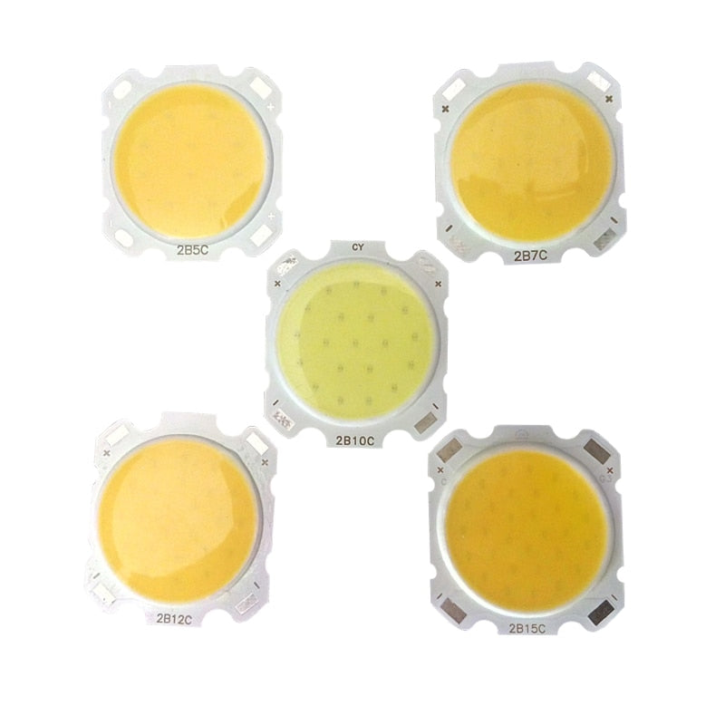 High Power LED COB Light Beads 5pcs a lot 3W 5W 7W 10W 12W 15W  LED lamp Bead LED Bulb Chip Spot Light Downlight Diode Lamps