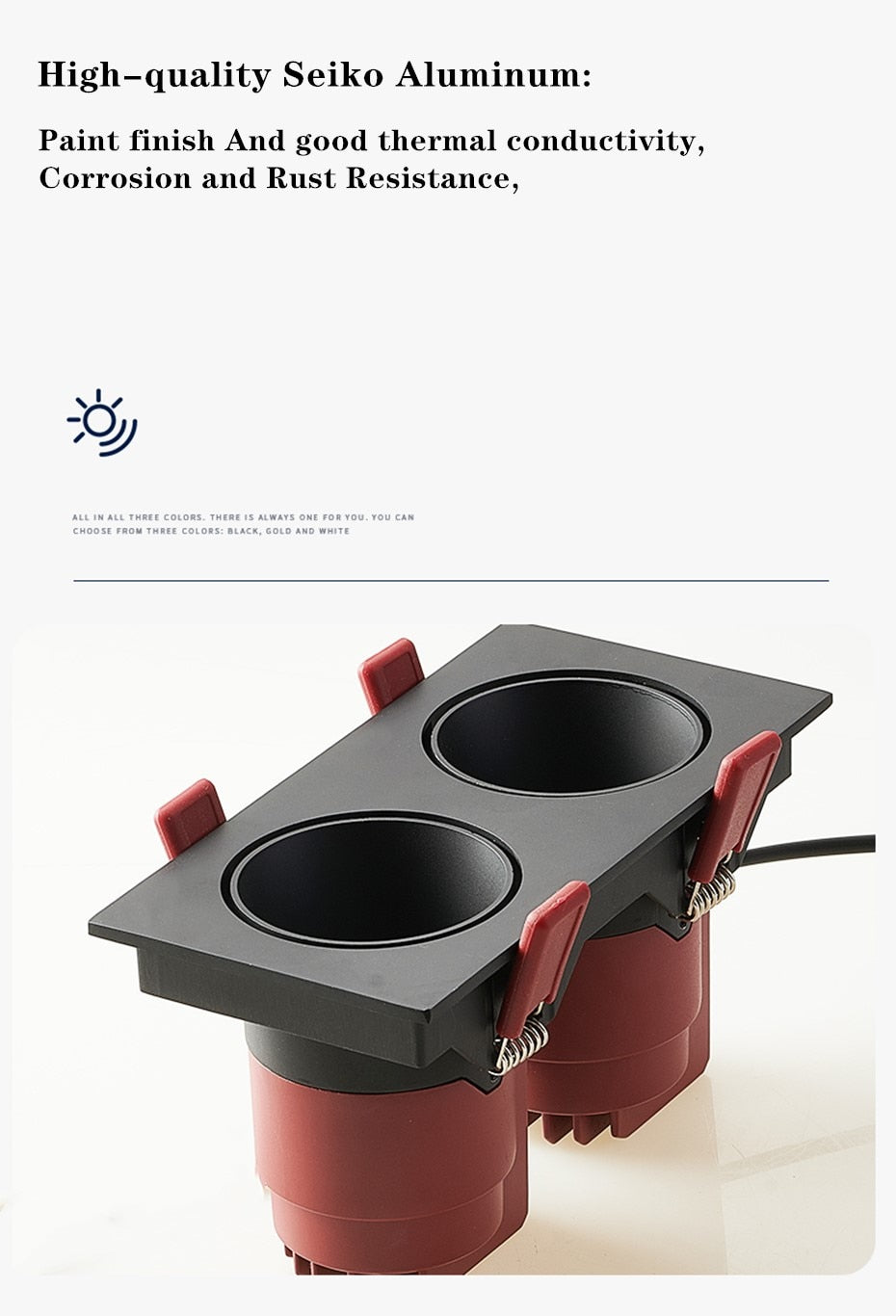 Anti-Glare Square Recessed Downlight 14W 24W 30W Angle Adjust High CRI Ceiling Spot Light