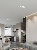 Anti-Glare Square Recessed Downlight 14W 24W 30W Angle Adjust High CRI Ceiling Spot Light