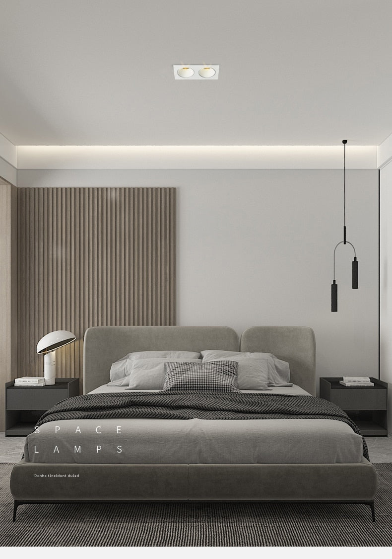 Anti-Glare Square Recessed Downlight 14W 24W 30W Angle Adjust High CRI Ceiling Spot Light