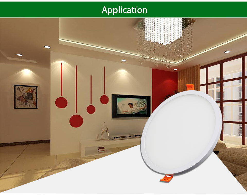 Super Bright LED Downlight Spot Light 6W 12W 18W 24W Led Panel Dimmable 220V 110V Round/Square Downlights For Indoor Lighting