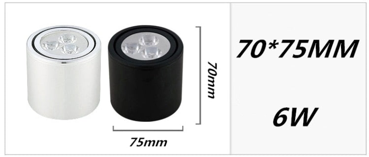 Dimmable led spot 6W 10W 14W 18W 24W downlight High Power LED Ceiling Spot Light Kitchen Bathroom LED Downlights AC85-265V