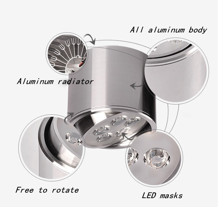 Dimmable led spot 6W 10W 14W 18W 24W downlight High Power LED Ceiling Spot Light Kitchen Bathroom LED Downlights AC85-265V