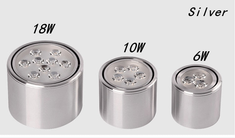 Dimmable led spot 6W 10W 14W 18W 24W downlight High Power LED Ceiling Spot Light Kitchen Bathroom LED Downlights AC85-265V