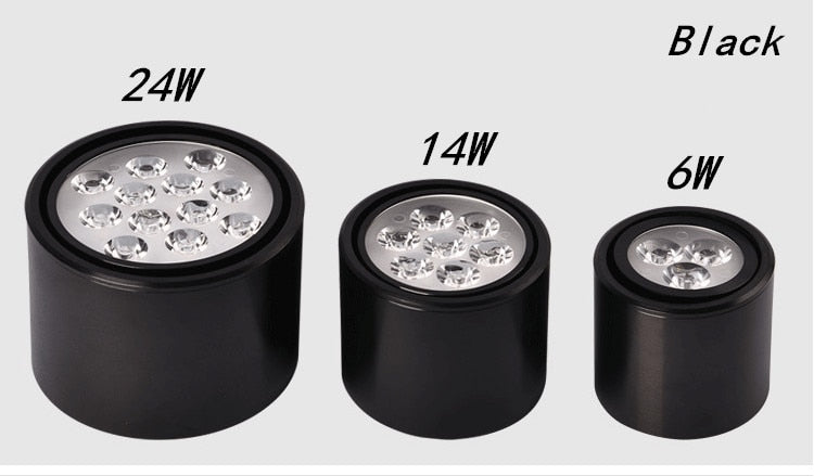 Dimmable led spot 6W 10W 14W 18W 24W downlight High Power LED Ceiling Spot Light Kitchen Bathroom LED Downlights AC85-265V