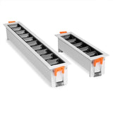 LED line Downlight Recessed Rectangle Grille Ceiling Lamp 4W 10W 20W 30W AC85~265V LED Spot Light For Home Shop Decor