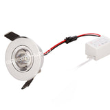 Mini Led Cabinet Lamps Mini led downlight AC85-265V 1PC 1W 3W led Spot light lamp include led driver For Kitchen Wardrobe