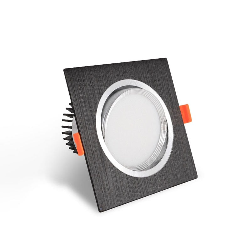 High Power Square LED Dimmable Ceiling Downlights Aluminum LED Ceiling Light COB AC90V-260V 7W/9W12W/2x7W/2x9W/2x12W LED Lamps