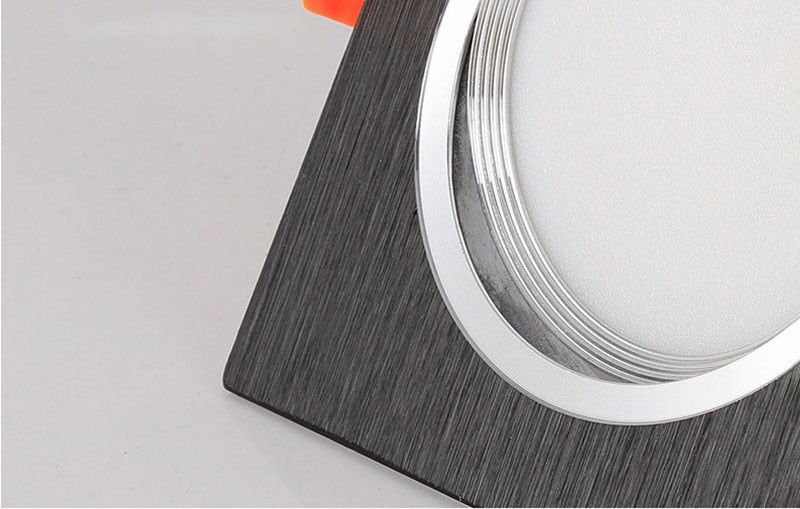 High Power Square LED Dimmable Ceiling Downlights Aluminum LED Ceiling Light COB AC90V-260V 7W/9W12W/2x7W/2x9W/2x12W LED Lamps