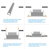 Led Downlights 220V 6pcs Downlight Spot Led Lights Lamp Surface Mounted 6W Light Fixture For Indoor Lighting Kitchen