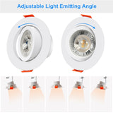 Led Downlights 220V 6pcs Downlight Spot Led Lights Lamp Surface Mounted 6W Light Fixture For Indoor Lighting Kitchen
