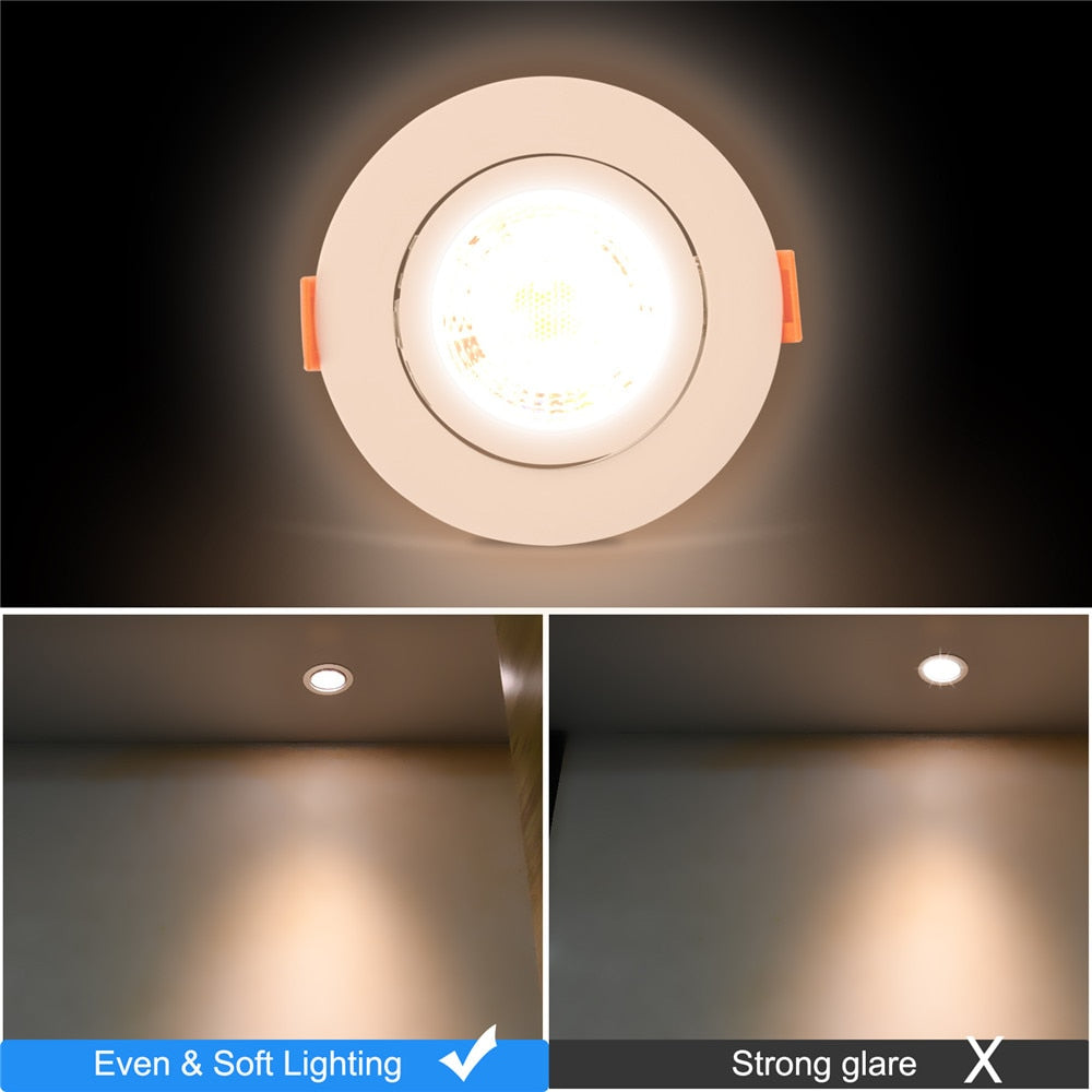 Led Downlights 220V 6pcs Downlight Spot Led Lights Lamp Surface Mounted 6W Light Fixture For Indoor Lighting Kitchen