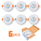 Led Downlights 220V 6pcs Downlight Spot Led Lights Lamp Surface Mounted 6W Light Fixture For Indoor Lighting Kitchen
