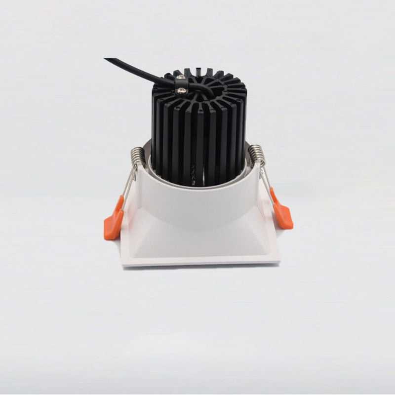 Square LED Embedded Dimmable Downlights 7W/9W/12W/15W/18W AC90~260V COB LED Recessed Spotlights Ceiling Lamps Indoor Lighting