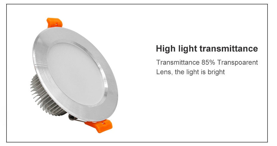 DBF Round Silver LED Recessed Downlight Dimmable 5W 7W 10W 12W SMD 5730 LED Ceiling Bedroom Kitchen Indoor LED Spot Lighting