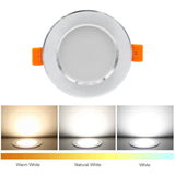 DBF Round Silver LED Recessed Downlight Dimmable 5W 7W 10W 12W SMD 5730 LED Ceiling Bedroom Kitchen Indoor LED Spot Lighting