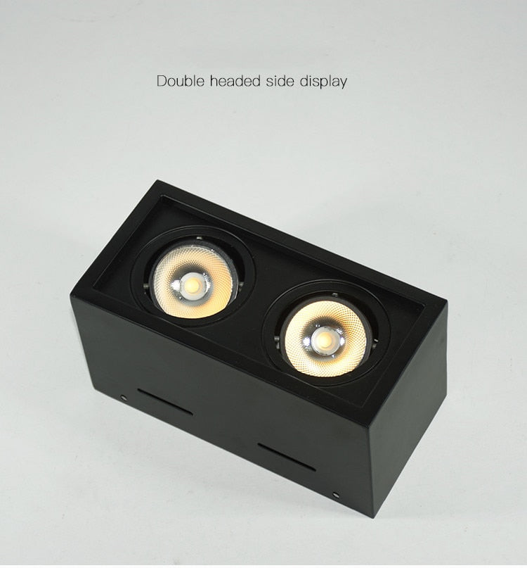White Black High quality Surface Mounted adjustment LED COB dimmable Downlights ac85-265V 10W 20W LED Ceiling Lamp Spot
