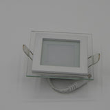 Dimmable LED Panel Downlight 6W 12W 18W Square Glass Panel Lights High Brightness Ceiling Recessed Lamps SMD5730 AC110V AC220V