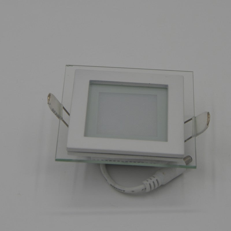 Dimmable LED Panel Downlight 6W 12W 18W Square Glass Panel Lights High Brightness Ceiling Recessed Lamps SMD5730 AC110V AC220V