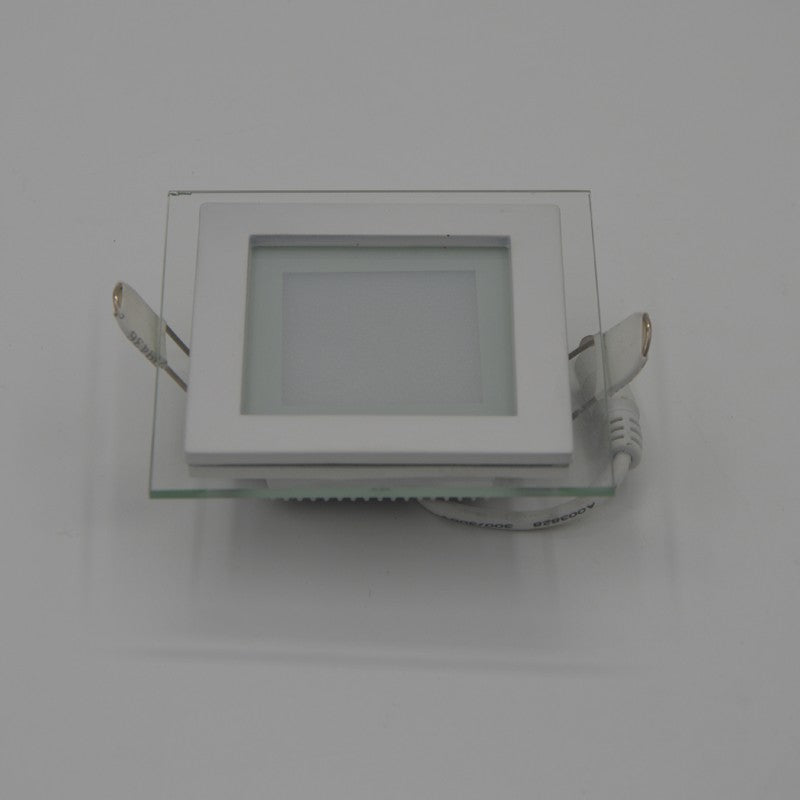 Dimmable LED Panel Downlight 6W 12W 18W Square Glass Panel Lights High Brightness Ceiling Recessed Lamps SMD5730 AC110V AC220V
