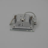 Dimmable LED Panel Downlight 6W 12W 18W Square Glass Panel Lights High Brightness Ceiling Recessed Lamps SMD5730 AC110V AC220V