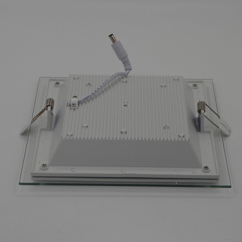 Dimmable LED Panel Downlight 6W 12W 18W Square Glass Panel Lights High Brightness Ceiling Recessed Lamps SMD5730 AC110V AC220V