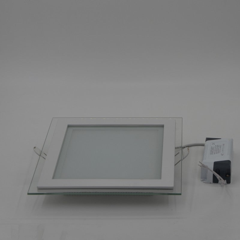 Dimmable LED Panel Downlight 6W 12W 18W Square Glass Panel Lights High Brightness Ceiling Recessed Lamps SMD5730 AC110V AC220V