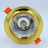 Gold Downlight Dimmable 5W 7W 10W 12W 15W 20W 85-265V Dimmable COB  Downlight Recessed LED Down light  With Lens For Hotel
