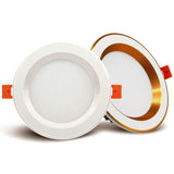 DBF 2020 New 3 Light Temperature Changeable Ceiling Recessed LED Downlight 7W 10W 12W 15W Round LED Downlight Kitchen Home 220V