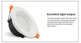 DBF 2020 New 3 Light Temperature Changeable Ceiling Recessed LED Downlight 7W 10W 12W 15W Round LED Downlight Kitchen Home 220V