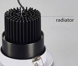 LED ceiling COB Downlight Dimmable ac110-240V 5w 7w 9W 12W 15w Recessed Led ceiling lamp Spot light Bulbs Indoor Lighting