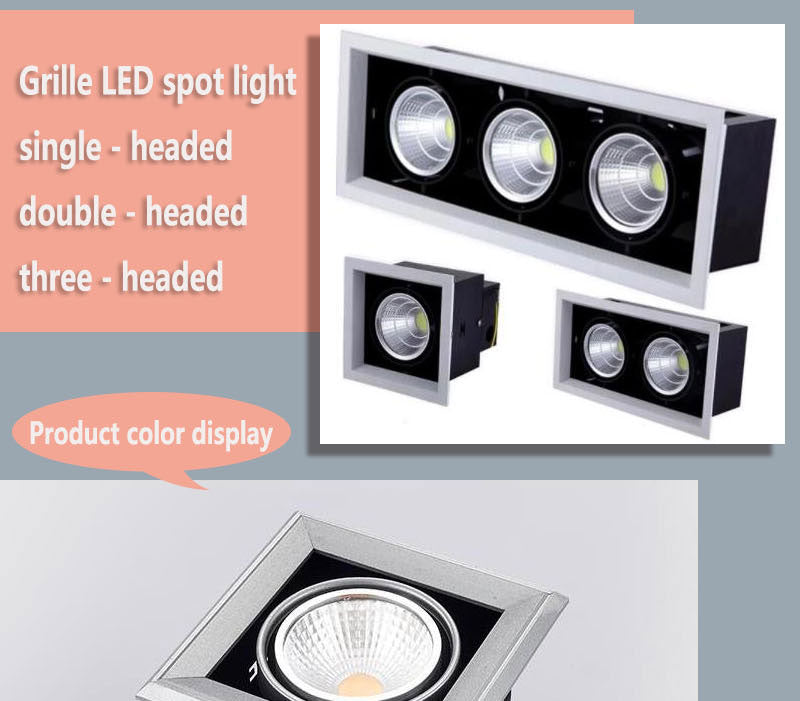 Double Dimmable Led downlight Spot Light 10w 20W 30W ac85-240V ceiling recessed Lights Indoor Lighting